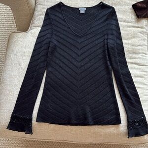Black Ann Taylor special occasion sweater.